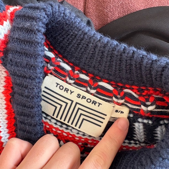 Tory Sport Sweater - navy, Red, and White - Picture 6 of 6